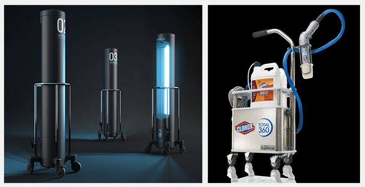 Surfacide® Helios Disinfection System and Clorox products