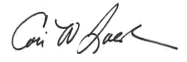 Cori Loescher's signature