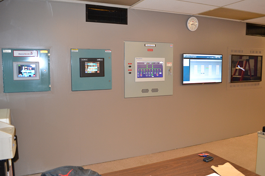 Power plant control panel after upgrade
