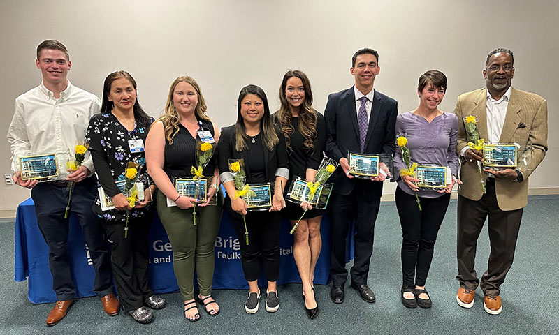 A group of recipients of BWFH's 2023 Nursing Awards