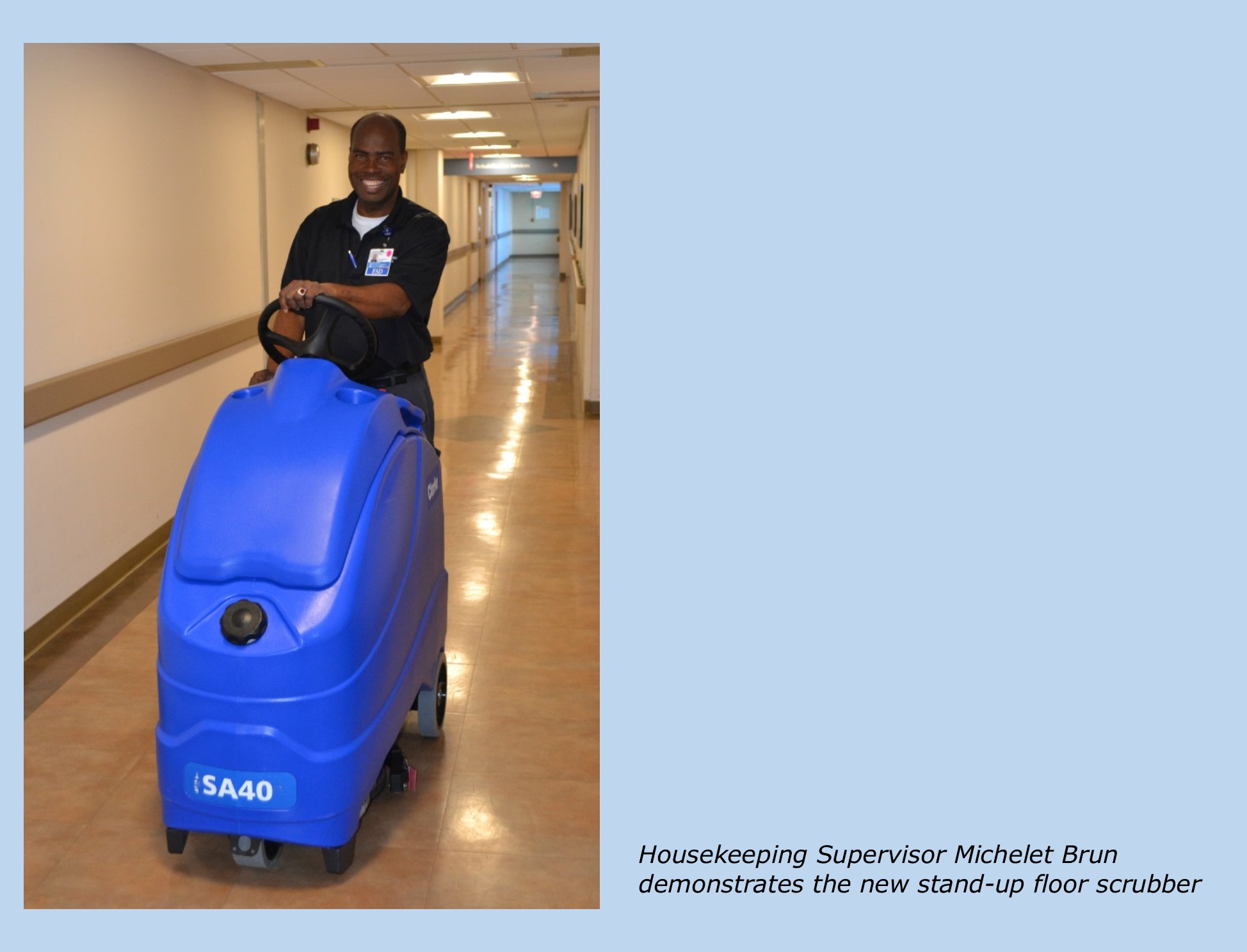 Stand-Up Floor Scrubber