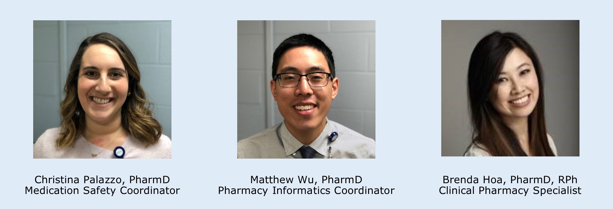 New Pharmacy Staff