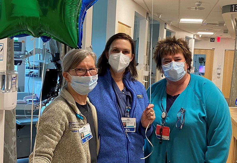 OPIC nurses Judy Driscoll and Monica Sibert with Clinical Leader Virginia Ryan; not pictured: Sheila Czyrklis and Mary Diauto