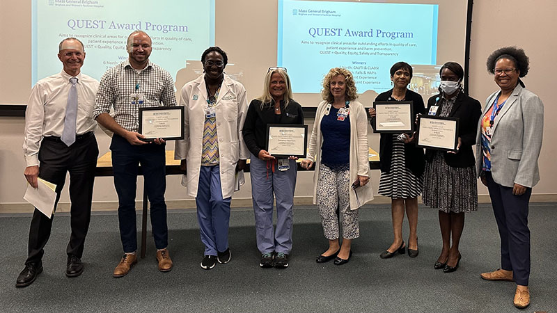 Group of QUEST Award winners in Huvos Auditorium