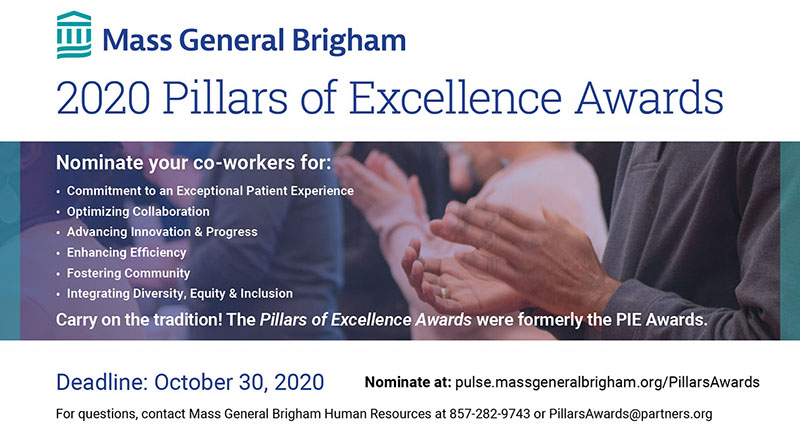 Pillars of Excellence Award poster