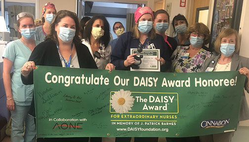 ICU Nurse Receives DAISY Award from Colleagues