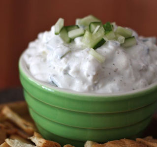 Cucumber Feta Yogurt Veggie Dip