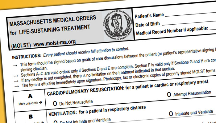 Medical Orders for Life-Sustaining Treatment (MOLST)