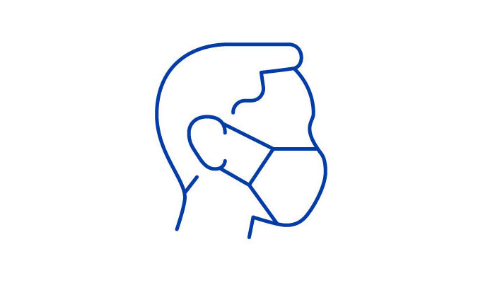 Person wearing mask icon
